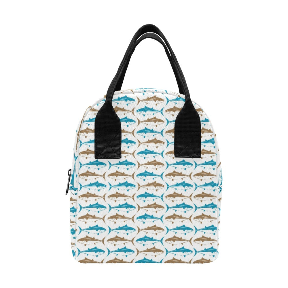 Tuna Fish Print Design LKS301 Insulated Lunch Bag