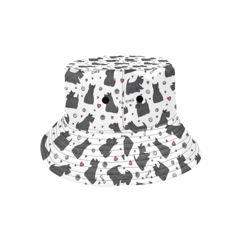 Scottish Terriers Print Design LKS3015 Unisex Bucket Hat