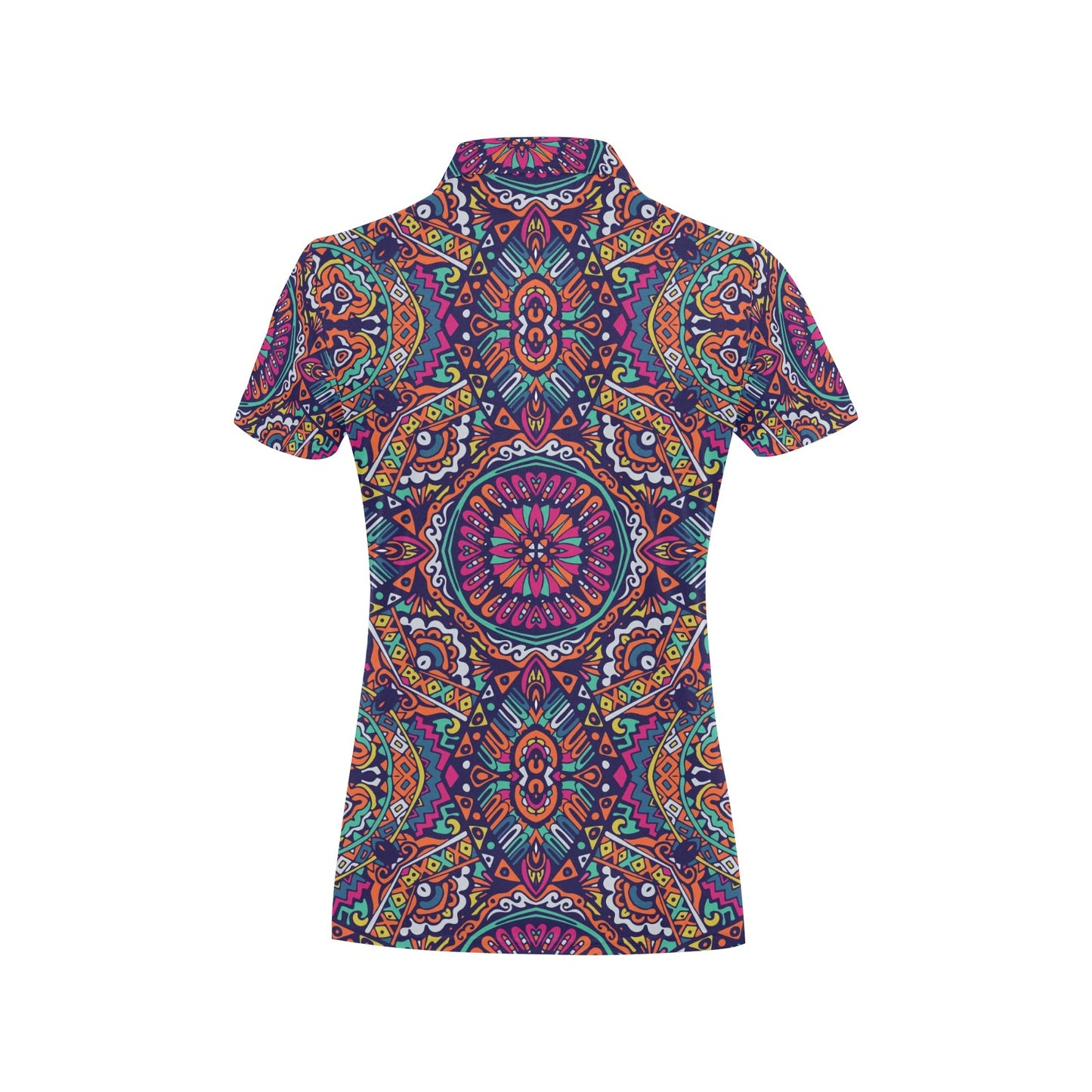 Boho Pattern Print Design 06 Women's Polo Shirt
