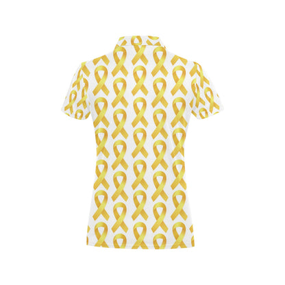 Bone cancer Pattern Print Design 02 Women's Polo Shirt