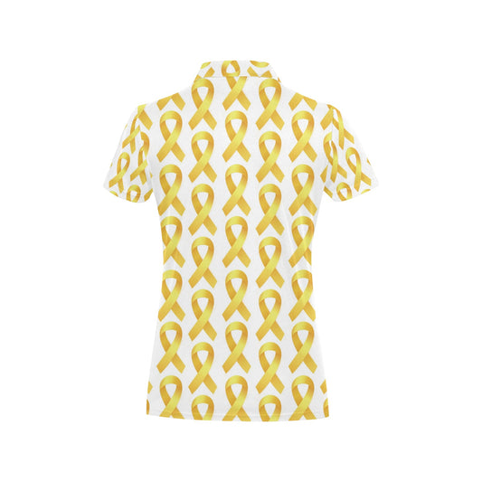 Bone cancer Pattern Print Design 02 Women's Polo Shirt