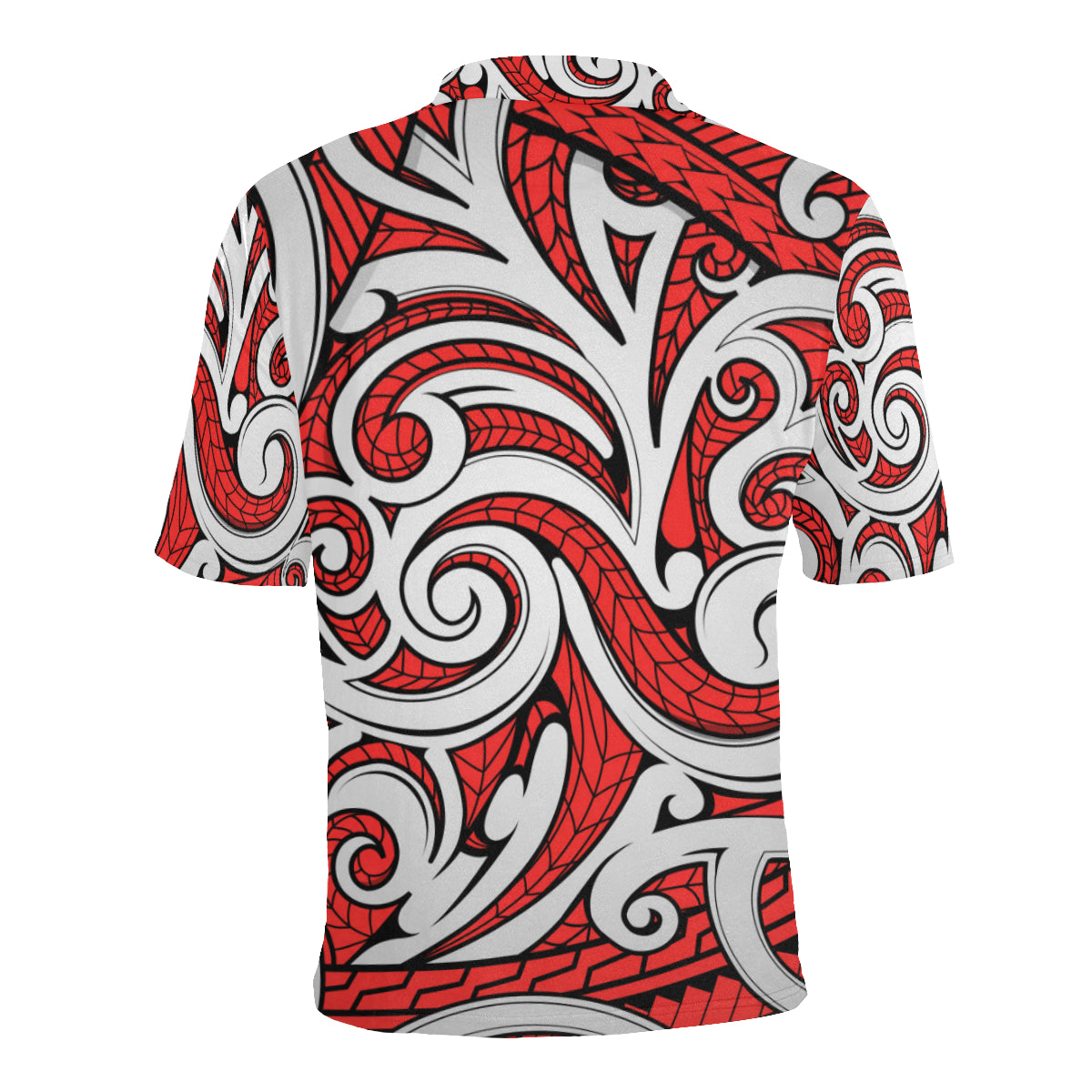 Maori Polynesian Themed Design Print Men Polo Shirt