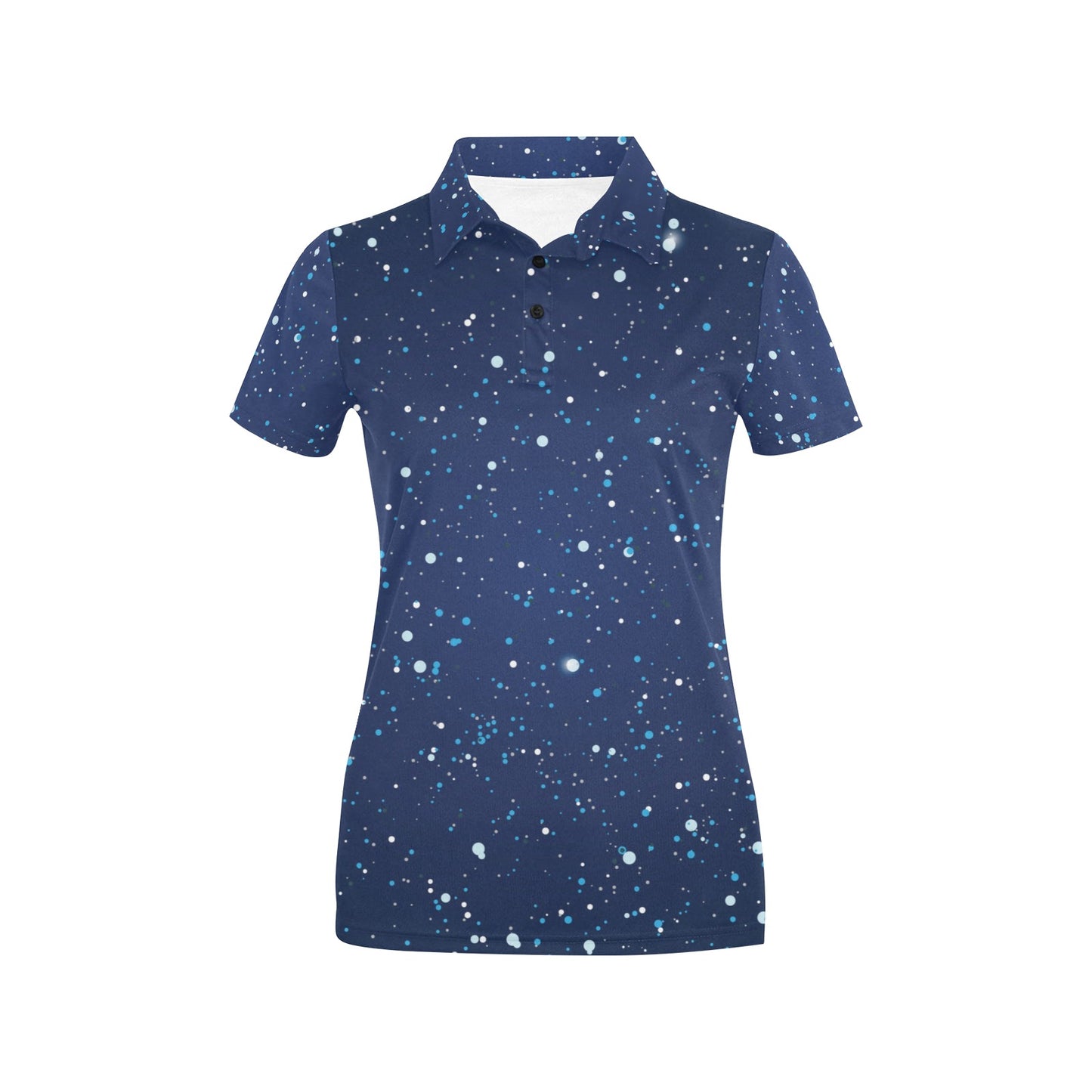 Night sky Pattern Print Design A03 Women's Polo Shirt