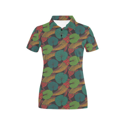 Koala Pattern Print Design 07 Women's Polo Shirt