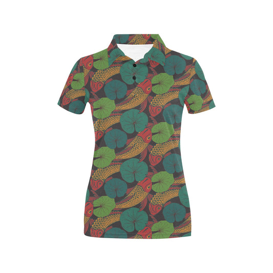 Koala Pattern Print Design 07 Women's Polo Shirt