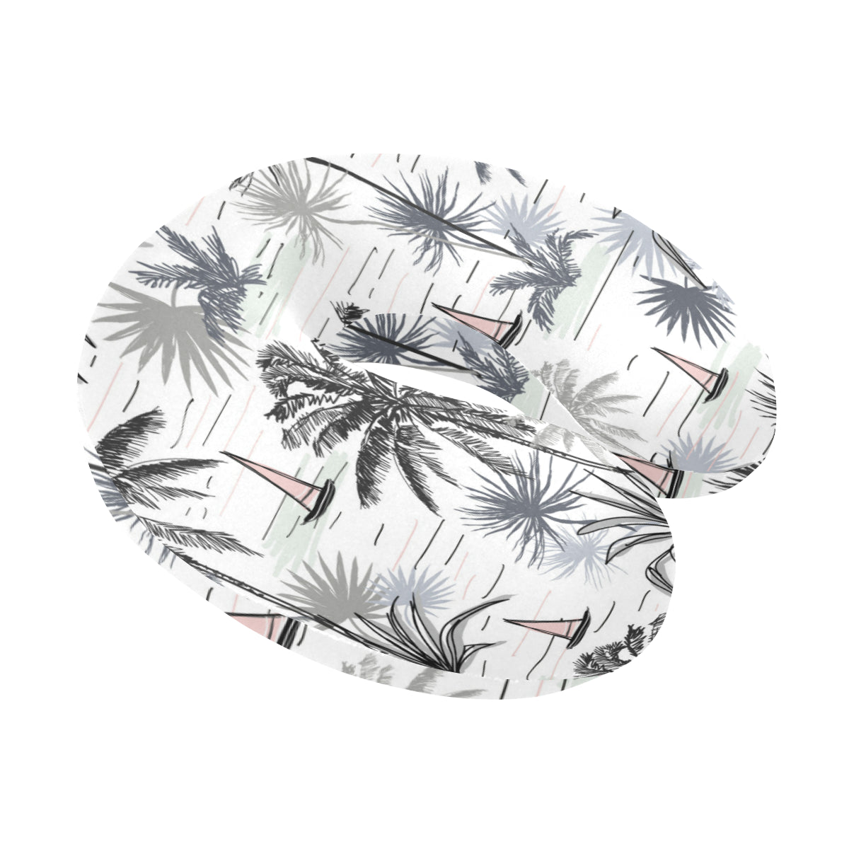 Pacific island Pattern Print Design A04 U-Shaped Travel Neck Pillow