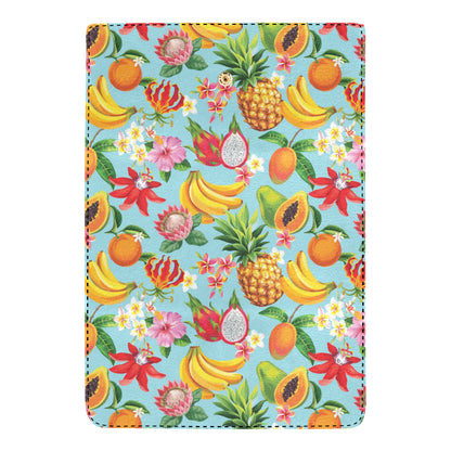 Tropical Fruits Pattern Print Design TF01 Women's Trifold Wallet