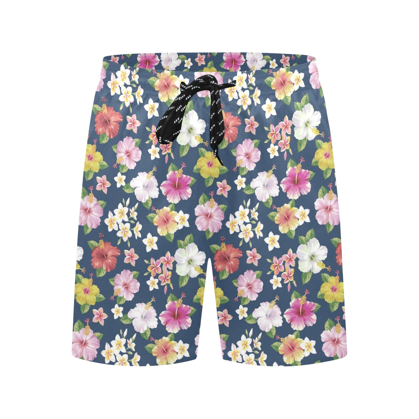 Hibiscus Sweet Print Design LKS304 Men's Swim Trunks Beach Shorts