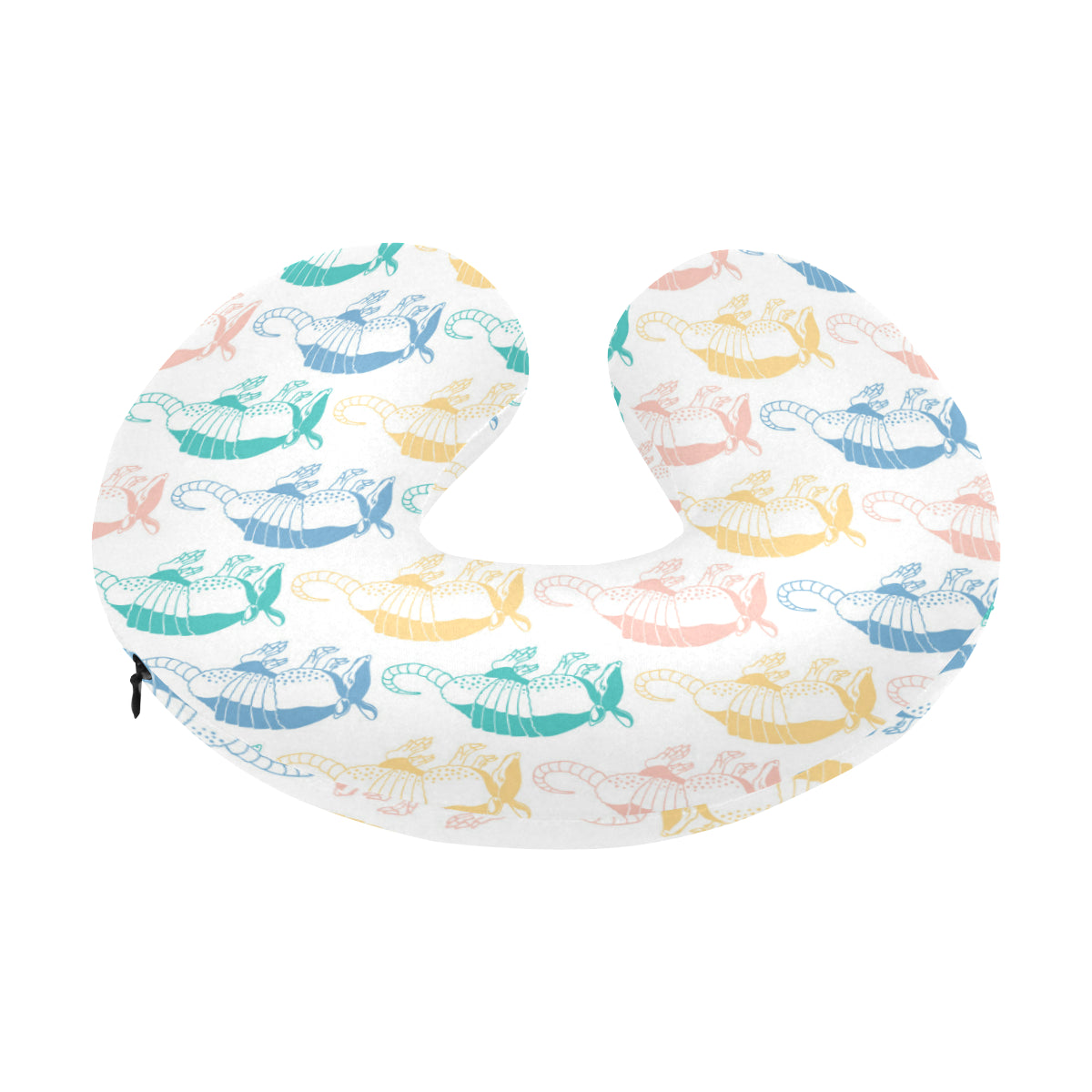 Armadillo Pattern Print Design 05 U-Shaped Travel Neck Pillow