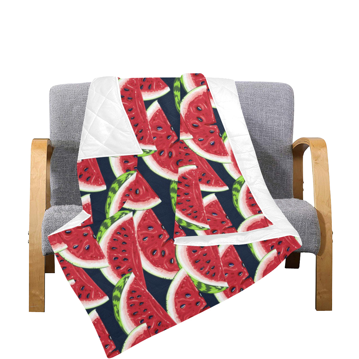 Watermelon Pattern Print Design WM011 Premium Quilt