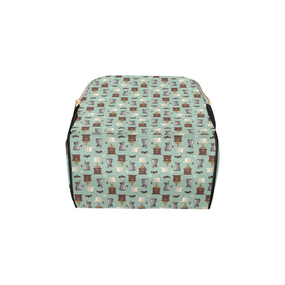 Coffee Pattern Print Design 04 Diaper Bag Backpack