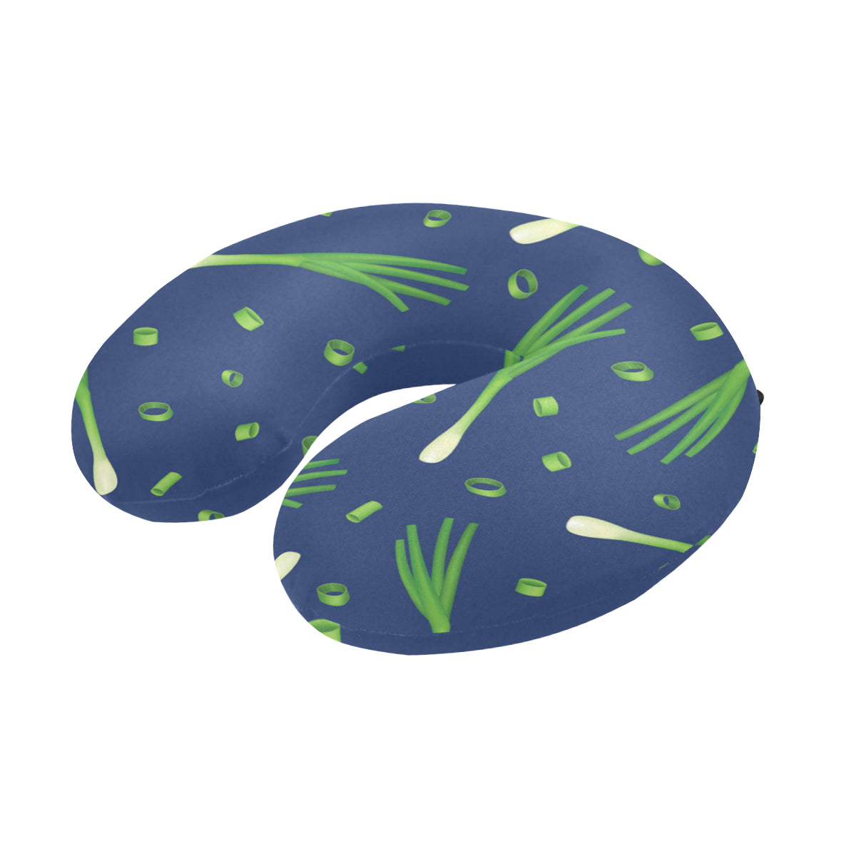Leek Pattern Print Design 02 U-Shaped Travel Neck Pillow