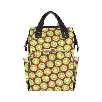 Kiwi Pattern Print Design KW05 Diaper Bag Backpack