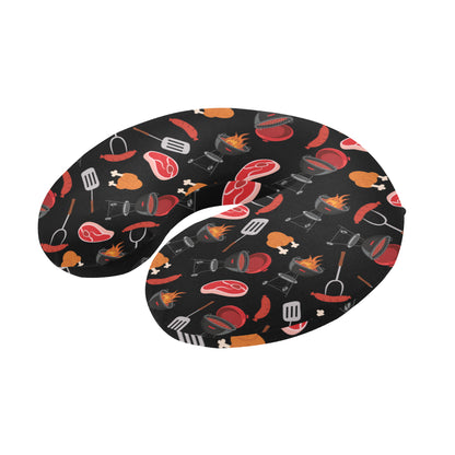 Barbecue Pattern Print Design 04 U-Shaped Travel Neck Pillow