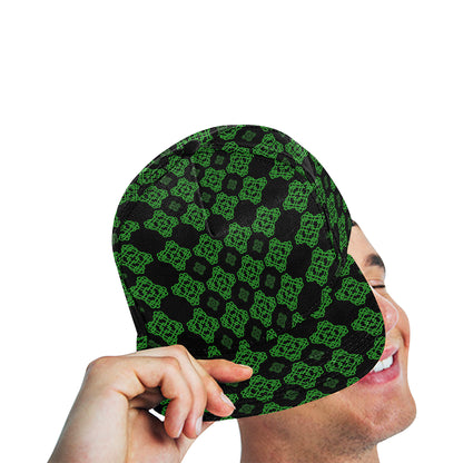 Celtic Knot Green Neon Design Snapback Cap