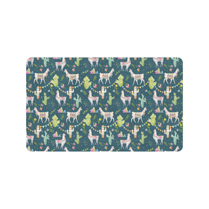 Llama with Cactus Design Print Rubber Doormat