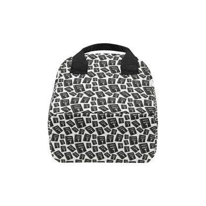 Christian Holy Bible Book Pattern Insulated Lunch Bag
