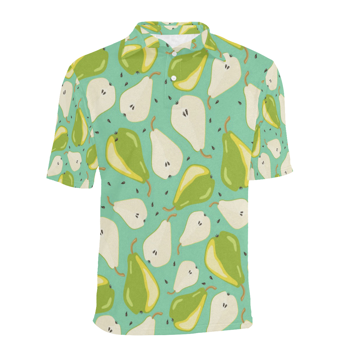 Pear Pattern Print Design PE04 Men Polo Shirt