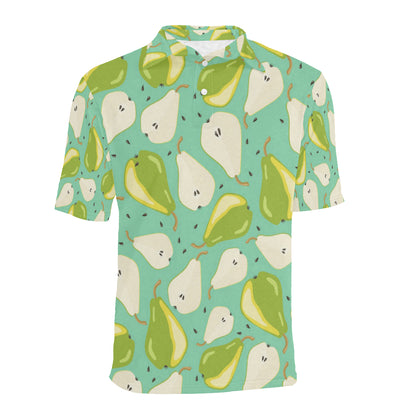 Pear Pattern Print Design PE04 Men Polo Shirt