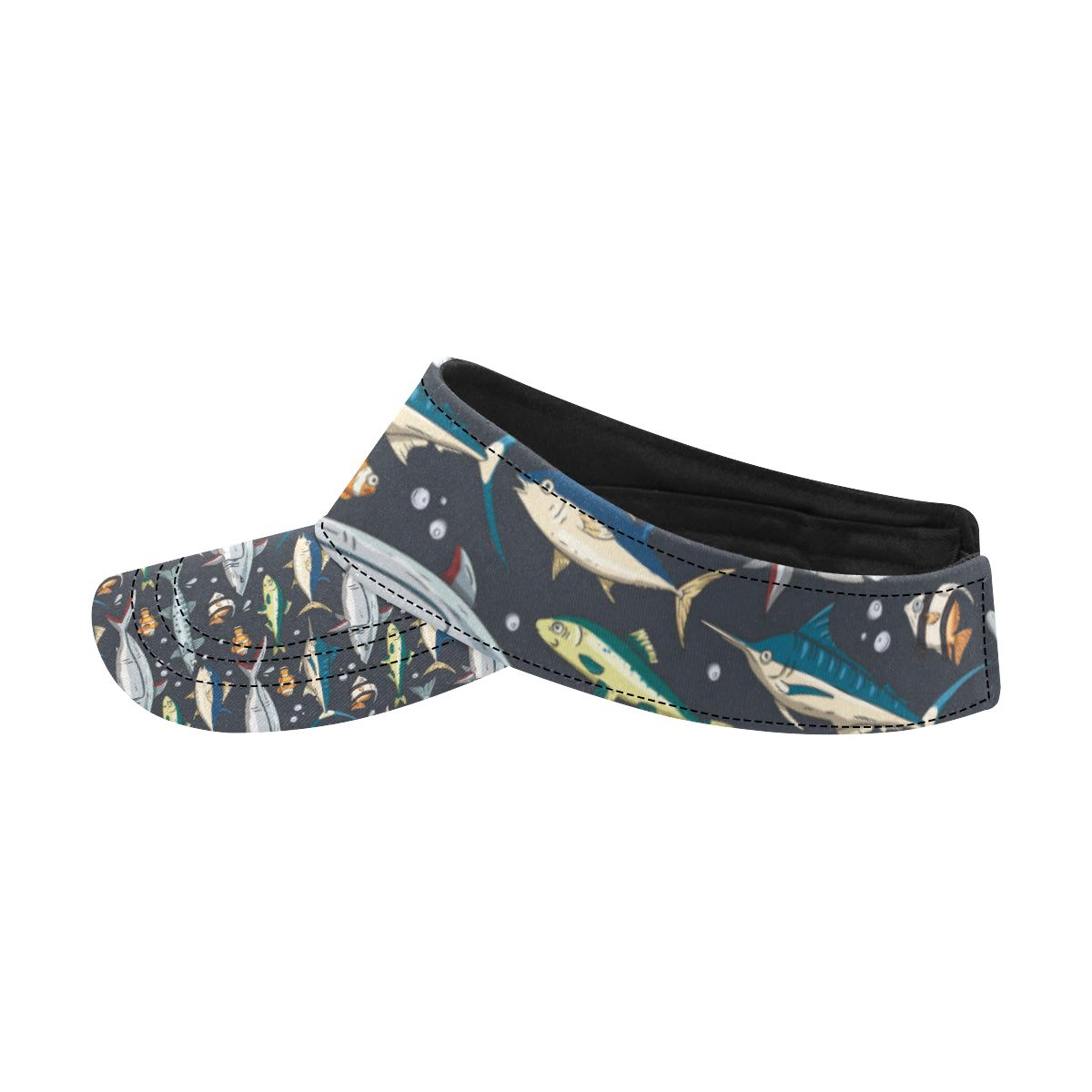 Swordfish Pattern Print Design 04 Unisex Sun Visor
