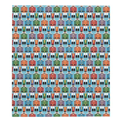 Nutcracker Pattern Print Design A02 Premium Quilt