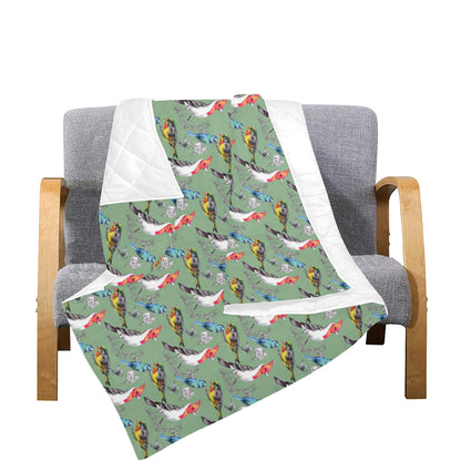 Birds Pattern Print Design 07 Premium Quilt