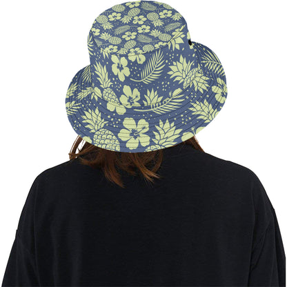 Pineapple Pattern Print Design PP07 Unisex Bucket Hat