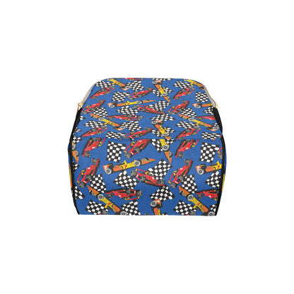 Racing Pattern Print Design A01 Diaper Bag Backpack