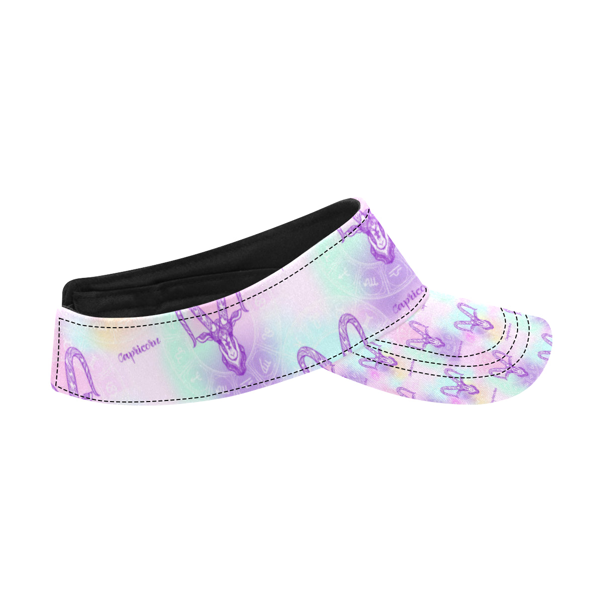 Capricorn Zodiac Pattern Print Design 02 Unisex Sun Visor
