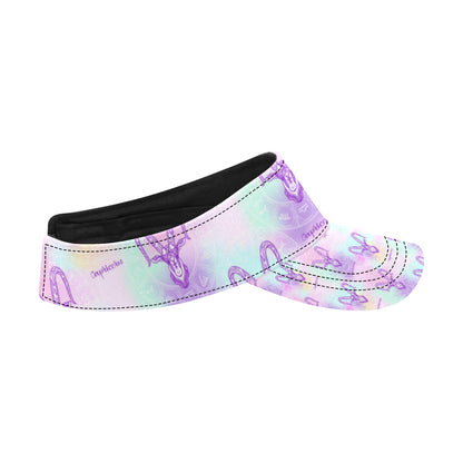 Capricorn Zodiac Pattern Print Design 02 Unisex Sun Visor