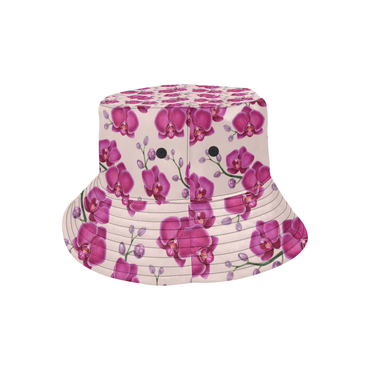 Orchid Purple Pattern Print Design OR04 Unisex Bucket Hat