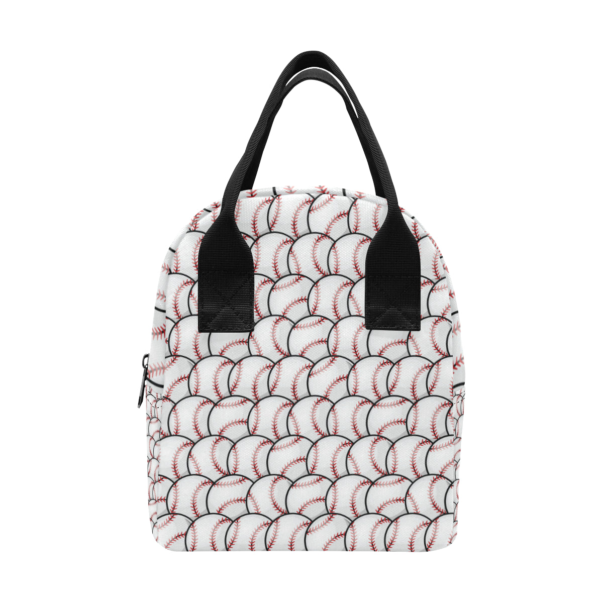 Baseball Pattern Insulated Lunch Bag
