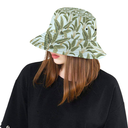 Banana Leaf Pattern Print Design BL03 Unisex Bucket Hat