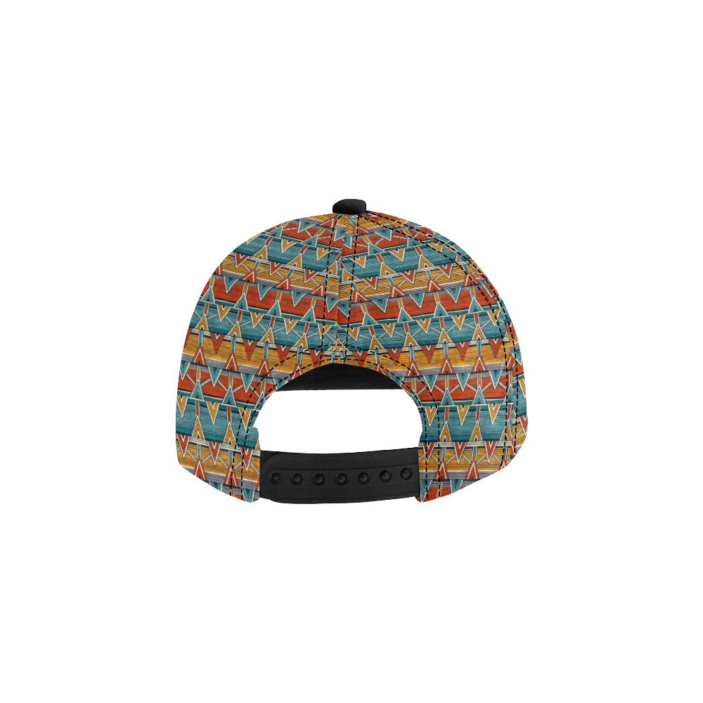 Kente Print African Design Themed Snapback Cap