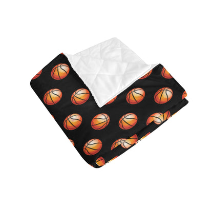 Basketball Pattern Print Design 01 Premium Quilt
