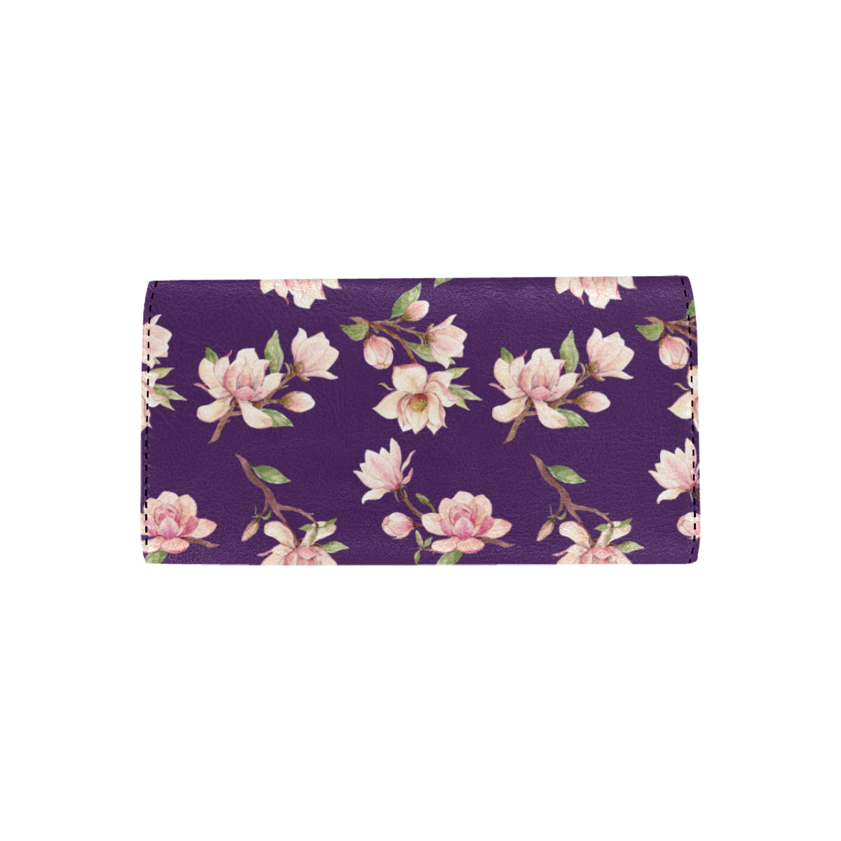 Magnolia Pattern Print Design MAG02 Women's Trifold Wallet