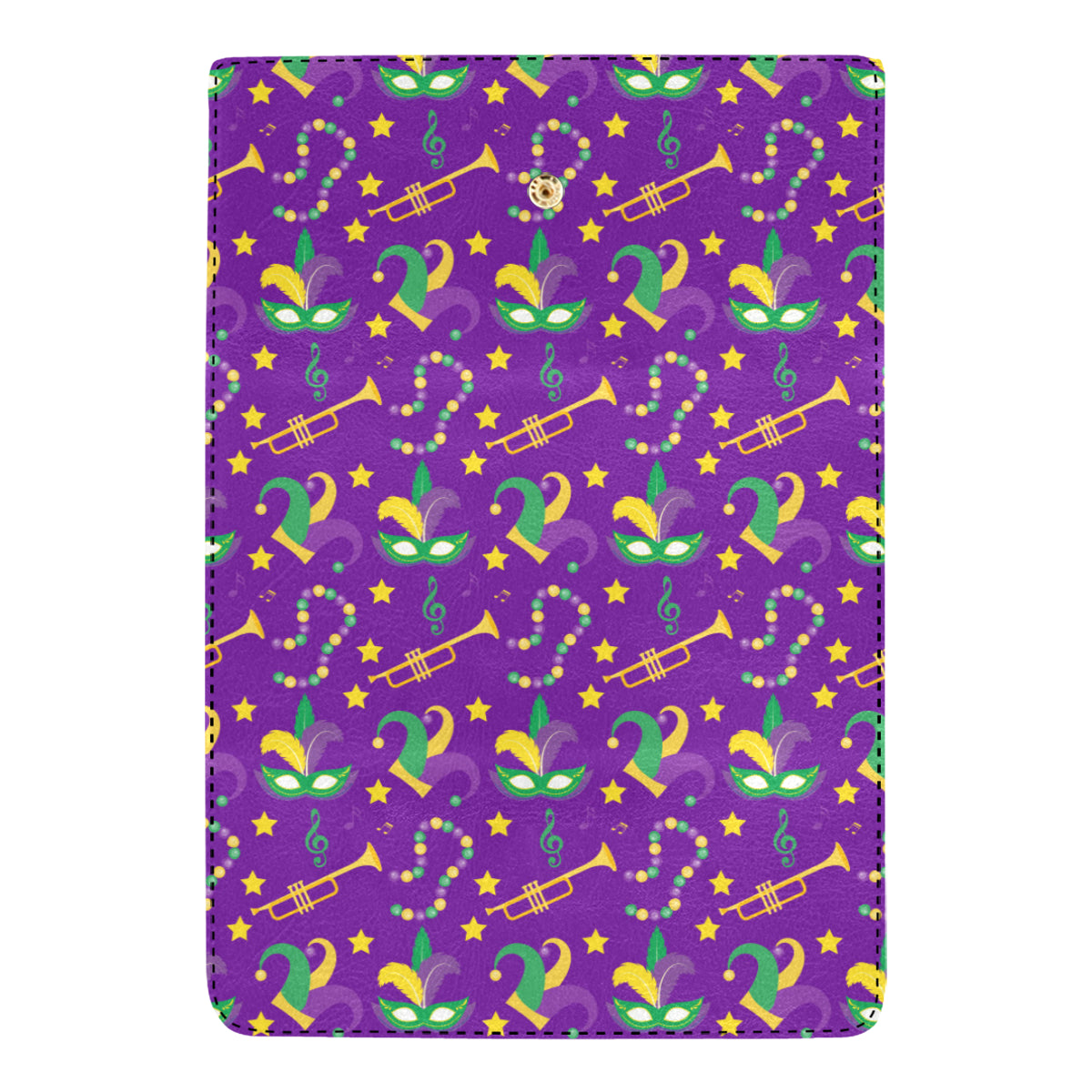 Mardi Gras Pattern Print Design 06 Women's Trifold Wallet