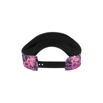Purple Butterfly Leopard Unisex Sun Visor