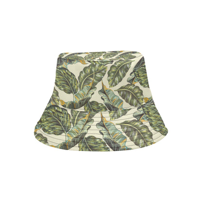 Banana Leaf Pattern Print Design BL08 Unisex Bucket Hat