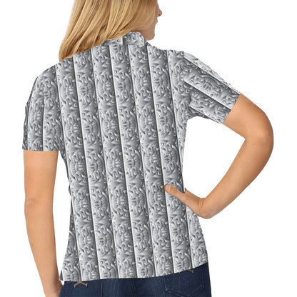 Celtic Pattern Print Design 03 Women's Polo Shirt