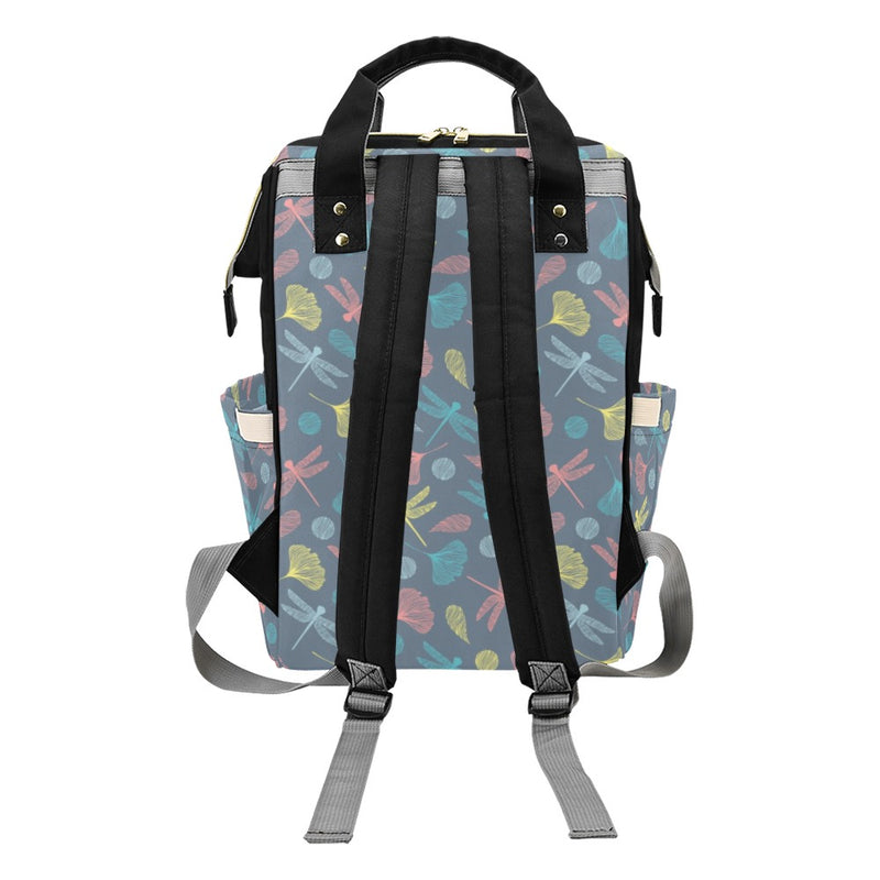 Dragonfly Print Design LKS403 Diaper Bag Backpack