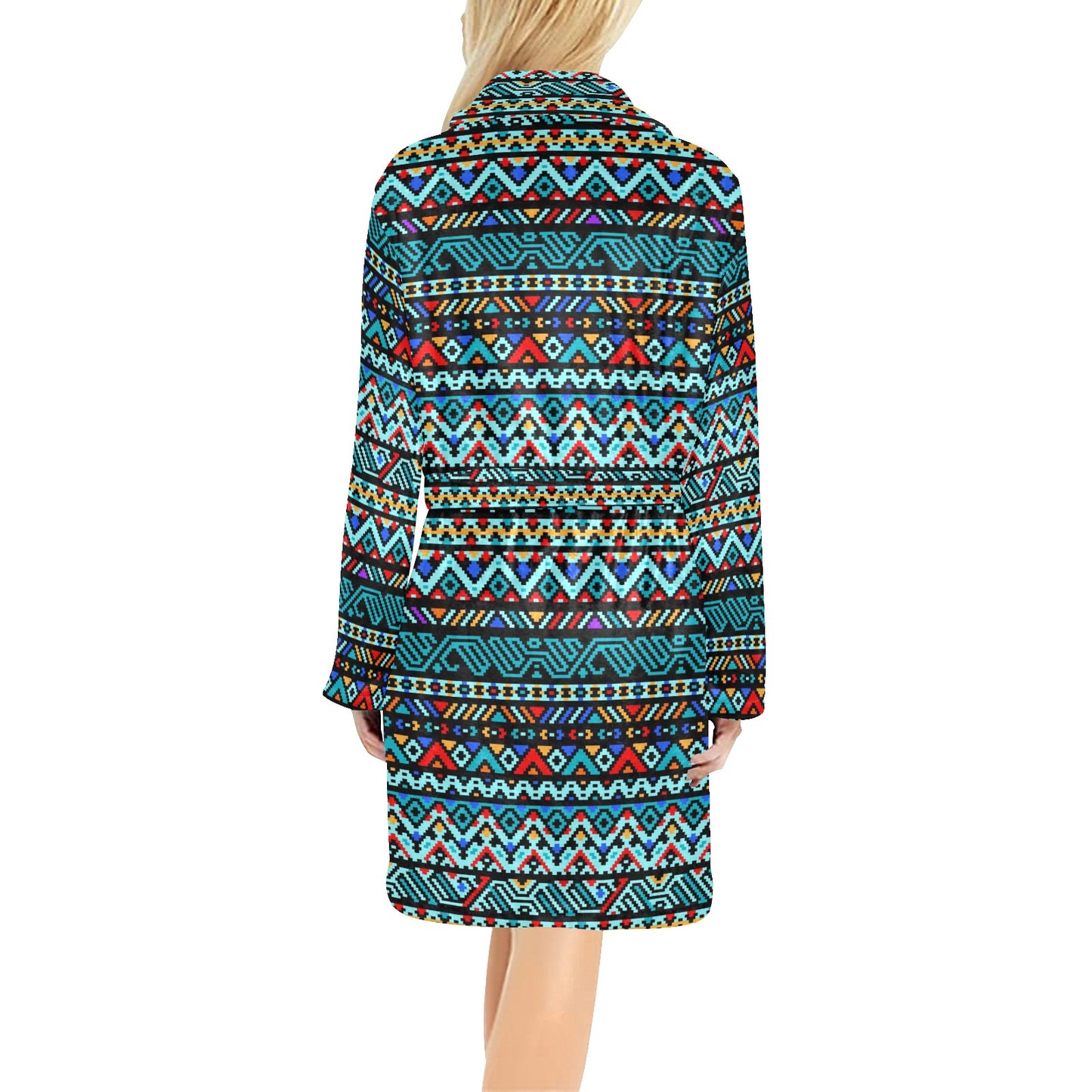 Southwestern Style Women's Fleece Robe