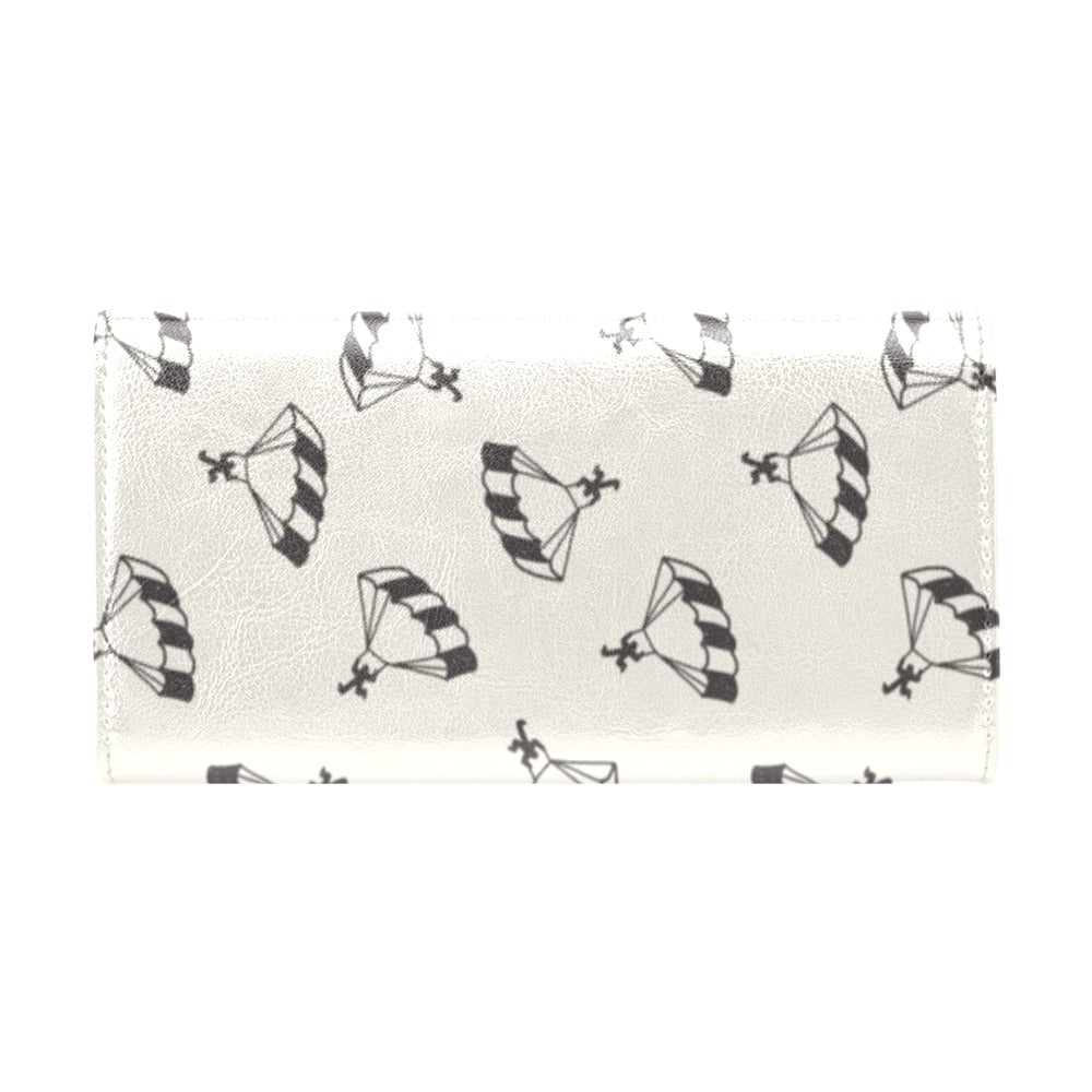 Skydiver Print Design LKS301 Women's Trifold Wallet