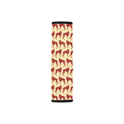 Whippets Print Design LKS301 Car Seat Belt Cover