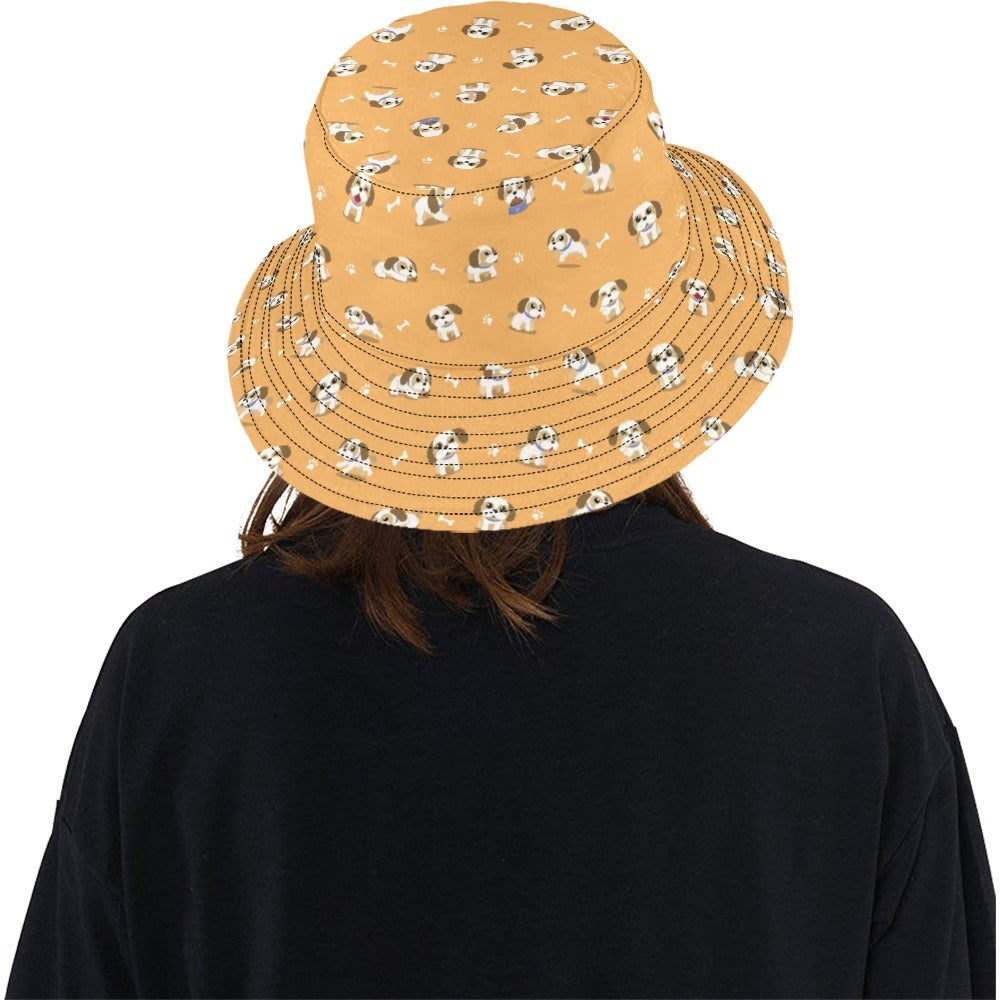 Shih Tzu Print Design LKS304 Unisex Bucket Hat