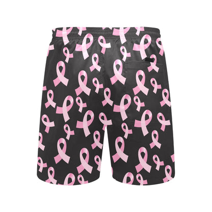 Breast Cancer Awareness Design Men's Swim Trunks Beach Shorts