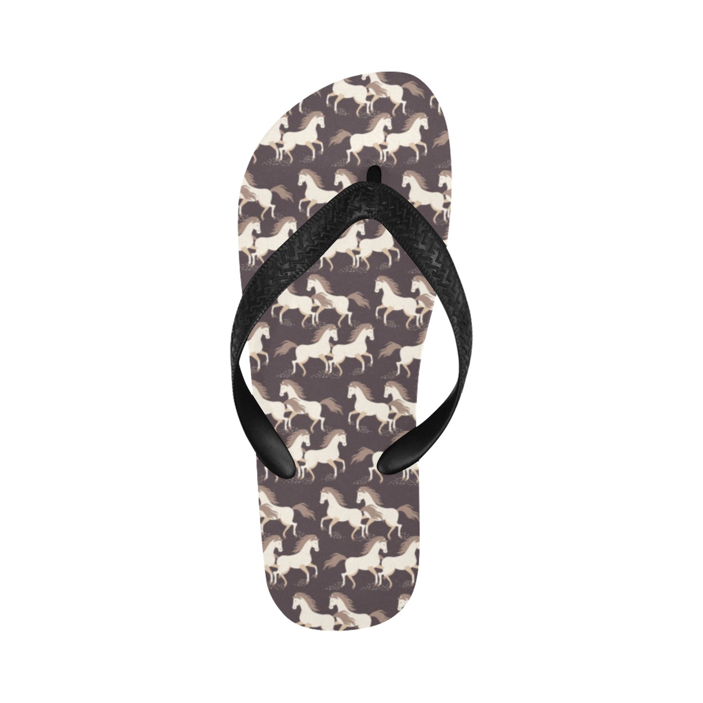 Horse Print Design LKS304 Flip Flops