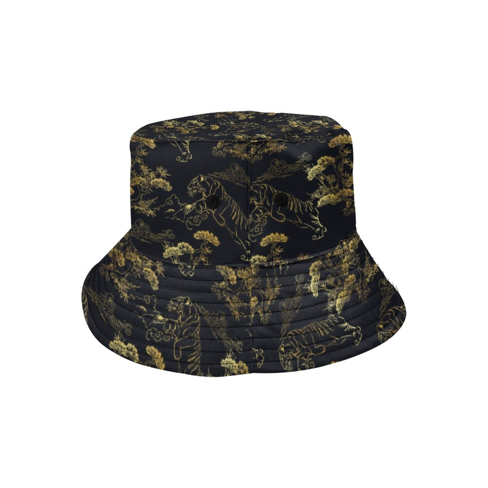 Tiger Japan Style Print Design LKS305 Unisex Bucket Hat