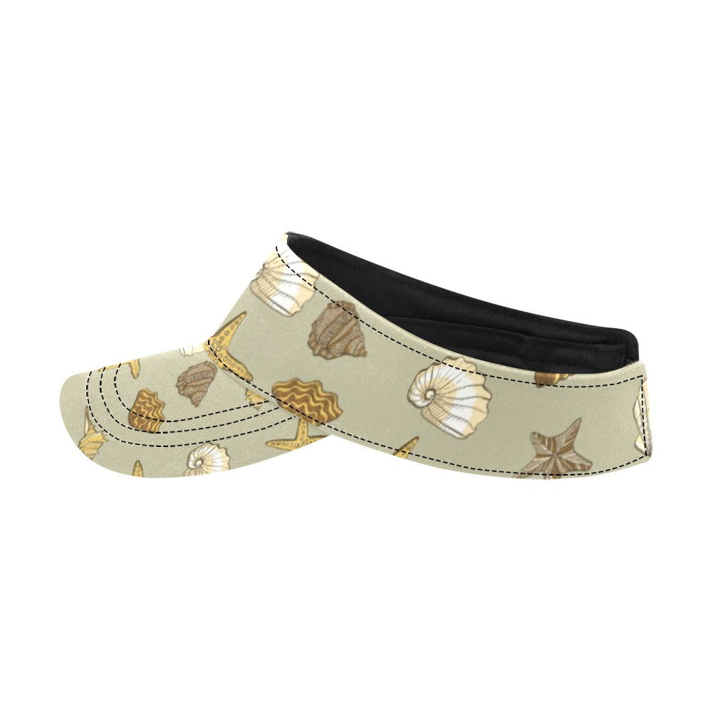 Seashell Beach Print Design LKS303 Unisex Sun Visor