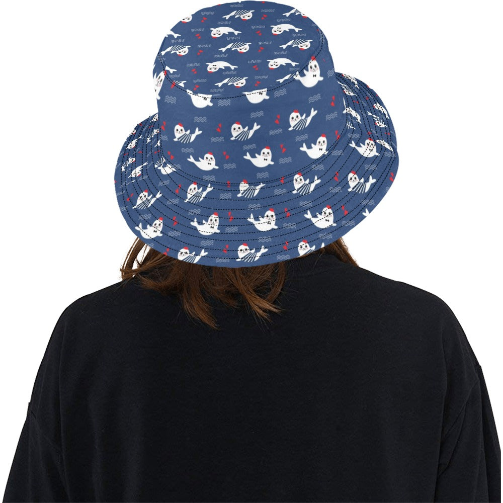 Sea Lion Print Design LKS403 Unisex Bucket Hat